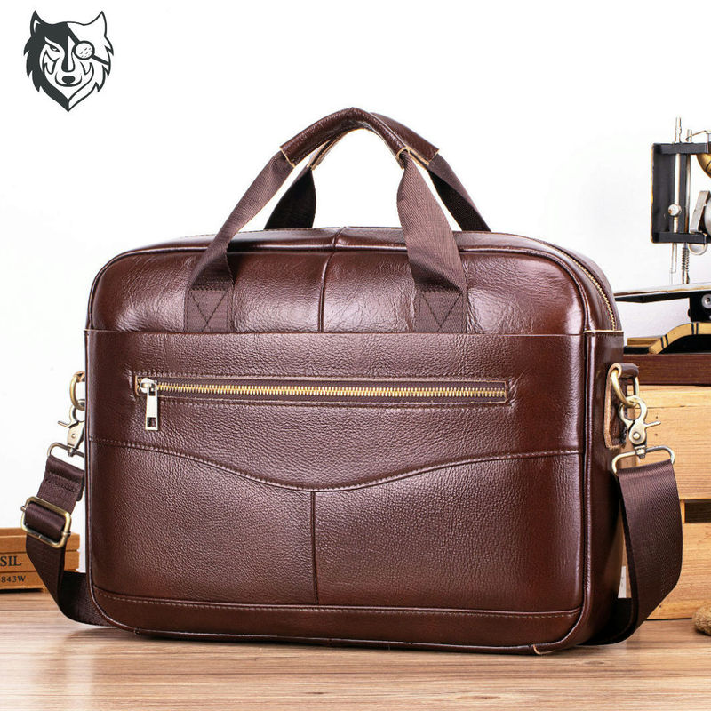 Cross-border Men's Briefcase Genuine Leather Men's Business Bag Casual Vintage Genuine Leather Handbag Large Capacity Business Handbag Cross-border Men's Briefcase Genuine Leather Men's Business Bag Casual Vintage Genuine Leather Handbag Large Capacity Business Handbag