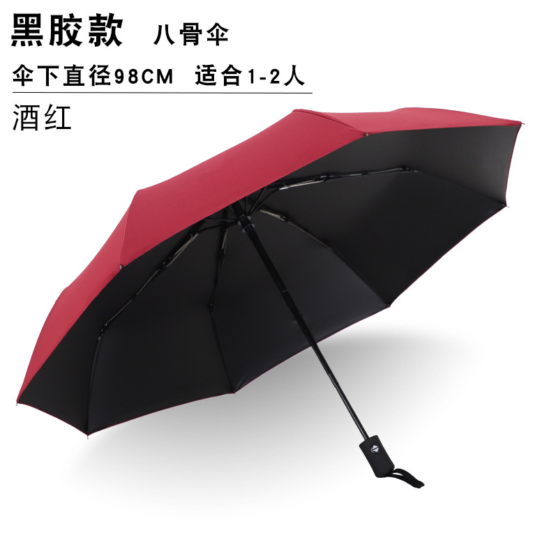 Paraguas anti-tempestad totalmente automático para aumentar el grosor y fortalecer el paraguas plegable súper grande para hombres sol y lluvia al por mayor