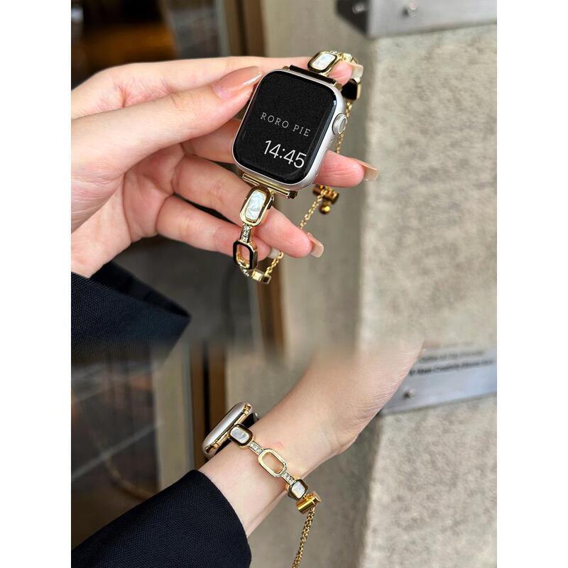 High-End Metal Bracelet iWatch Strap Suitable for Apple S11Applewatch10/S9 Watch Strap