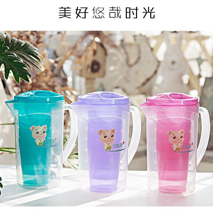 Suministro directo de fábrica de gran capacidad para el hogar botella de agua fría de plástico con palo de congelación rápida una olla cuatro tazas de botella de agua fría traje de regalo