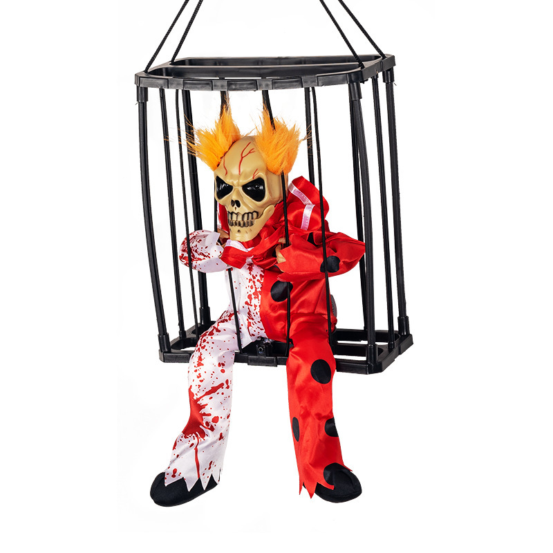Jaula fantasma rojo payaso