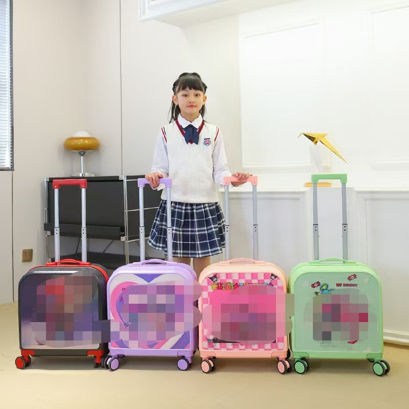 20 pulgadas Nuevo gradiente de color maleta de dibujos animados trolley caja de gran capacidad universal rueda de viaje fabricantes al por mayor