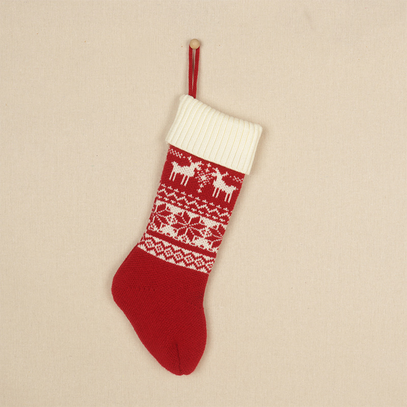 大きいサイズのクリスマスの靴下のキャンディーの袋のシーンは装飾のクリスマスツリーを飾ってニットのプレゼントの袋の贈り物の卸売りを飾ります。|undefined