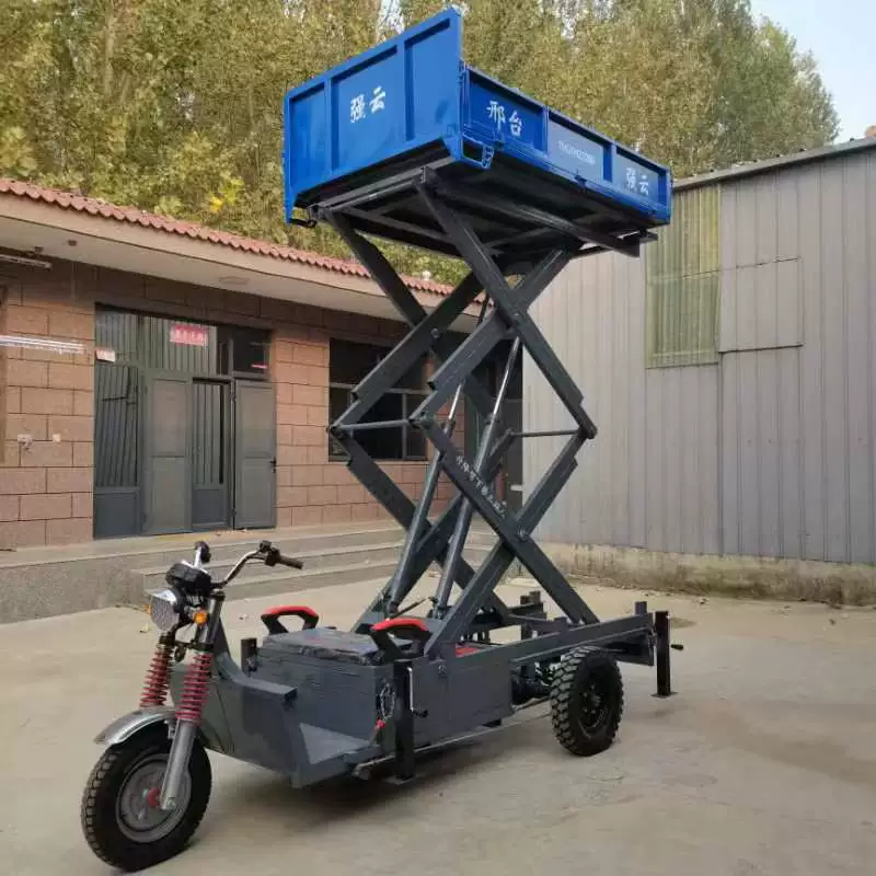 Подвижная трехколесная электрическая гидравлическая подъемная платформа