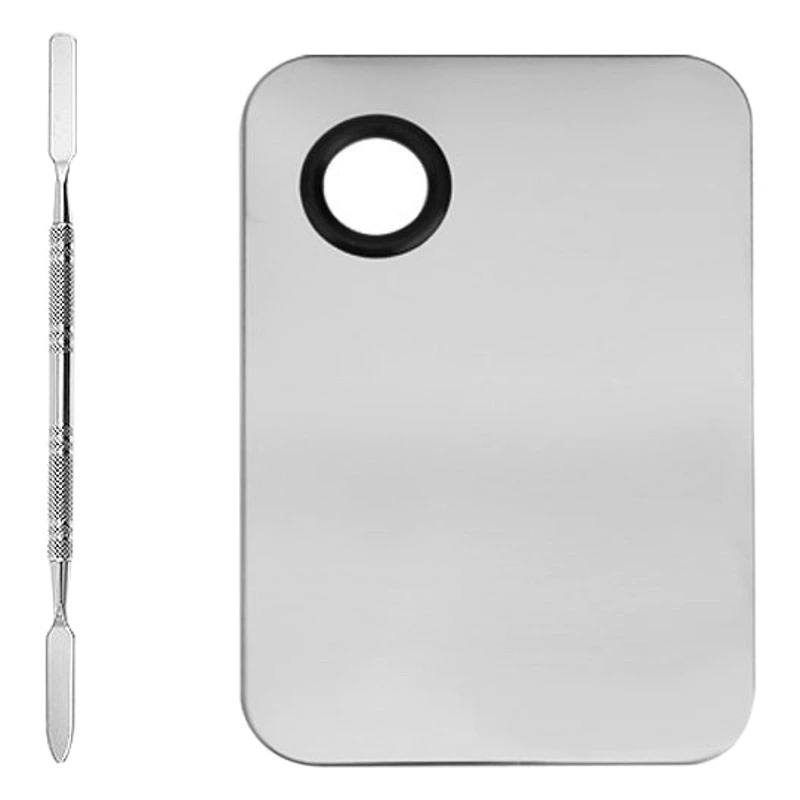 Палитра для макияжа из нержавеющей стали, палитра для макияжа, палитра для макияжа, набор инструментов для маникюра, кольцевая палитра