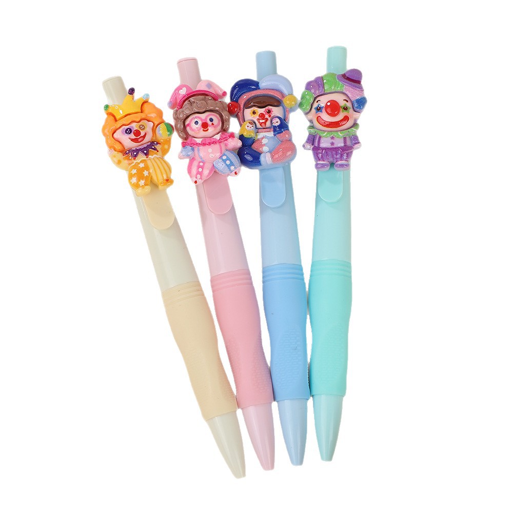 El lápiz eterno de dibujos animados lindo del payaso no es fácil de romper, los estudiantes no necesitan cortar el lápiz HB para niños