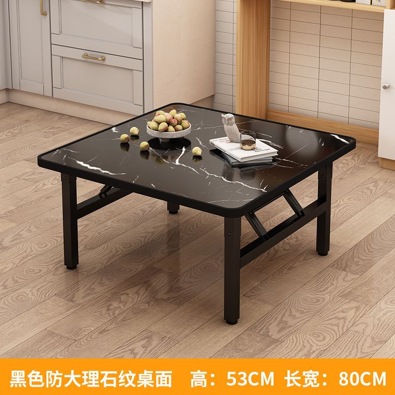 Mesa baja, mesa de comedor rectangular plegable, mesa de alquiler, mesa de dormitorio, mesa de piso pequeña, mesa simple, mesa cuadrada al aire libre image 14