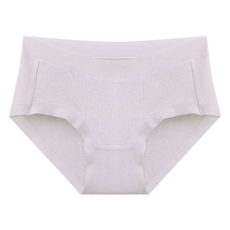 Autumn and Winter Maternity Low-Waist Underwear Category a Pure Cotton Antibacterial Extended Crotch Prenatal Pregnancy Women's Briefs Breathable Large Size