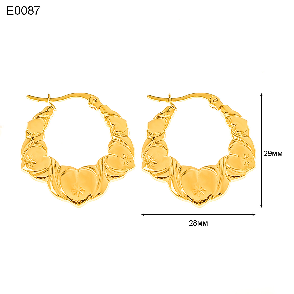 13g Weight Titanium Steel Ear Needle Material Earrings Classification 1 Pair Quantity Holiday, Daily Occasion Titanium Steel Material U Shape, Geometric, Round Pattern Women's Gender Plating Design Basic, Simple Style, Classic Style Style 1 Pair Basic Simple Style Classic Style U Shape Geometric Round Plating Titanium Steel Earrings 7