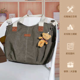 特惠百搭防水学院女包水饺包学生包休闲通勤旅行帆布单肩包挎包