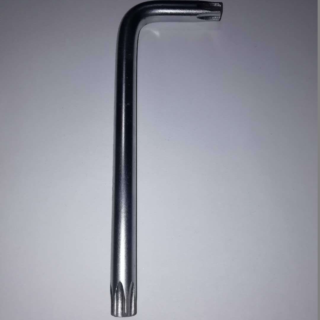 厂家直销 L型T45带孔梅花米字扳手 T45米字扳手 T45防盗米字扳手