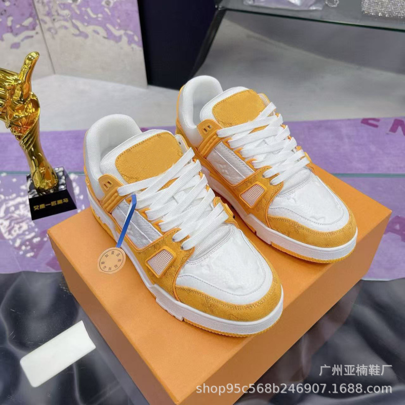 广州工厂直销Traienr运动板鞋女白水泥黑牛仔厚底休闲鞋男女同款|undefined