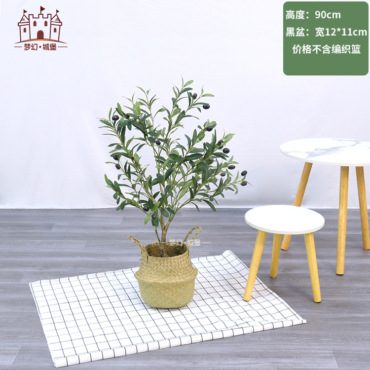 Árbol artificial olivo Estilo nórdico casa piso Planta artificial en maceta árbol artificial interior paisaje artificial bonsai