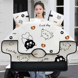 电动车挡风被双面防雨防水防风罩秋冬季加厚电瓶摩托车通用新款冬