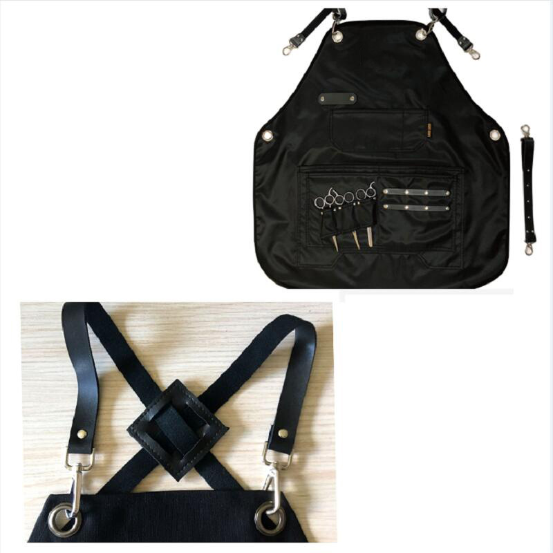 Doble capa impermeable al aceite a prueba de aceite puede poner herramientas pu cinturón barbacoa hornear ropa de trabajo hogar cocina delantal por mayor