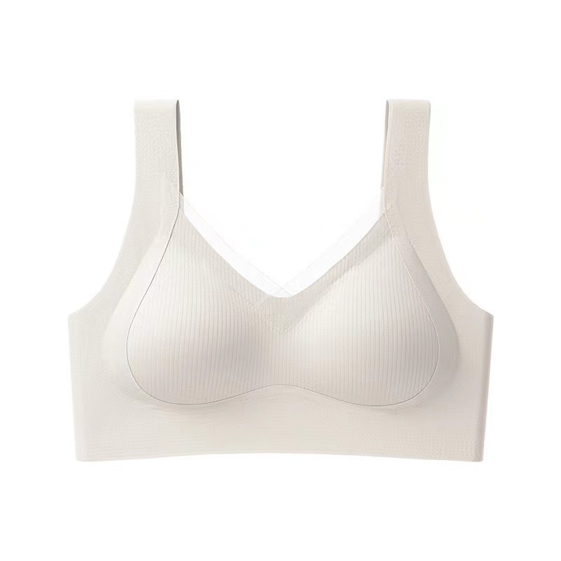 Soporte suave doble elevación camellia material interior fijo taza ropa interior de mujer cómoda anti-caída ropa interior chaleco de mujer