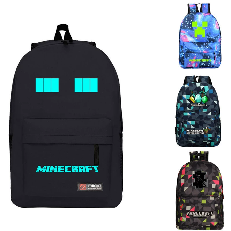 School bag for students, backpack with diamond pattern, cartoon starry sky, cute card holder
