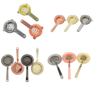 304 Stainless Steel Hawthorne Wine Filter Bar Outdoor Ice Filter Creative Bending Filter Foreign Trade Cross-border Wholesale