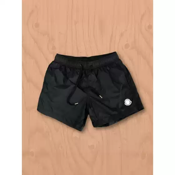Cross border hot selling Mengjia high-quality original shorts, fashionable beach pants, quick drying embroidered elastic three quarter pants, unisex