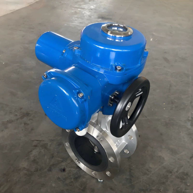 Фланцевый дисковый затвор из нержавеющей стали CF8 D941X-16P DN800 электрический фланцевый дисковый затвор с интегрированной регулировкой