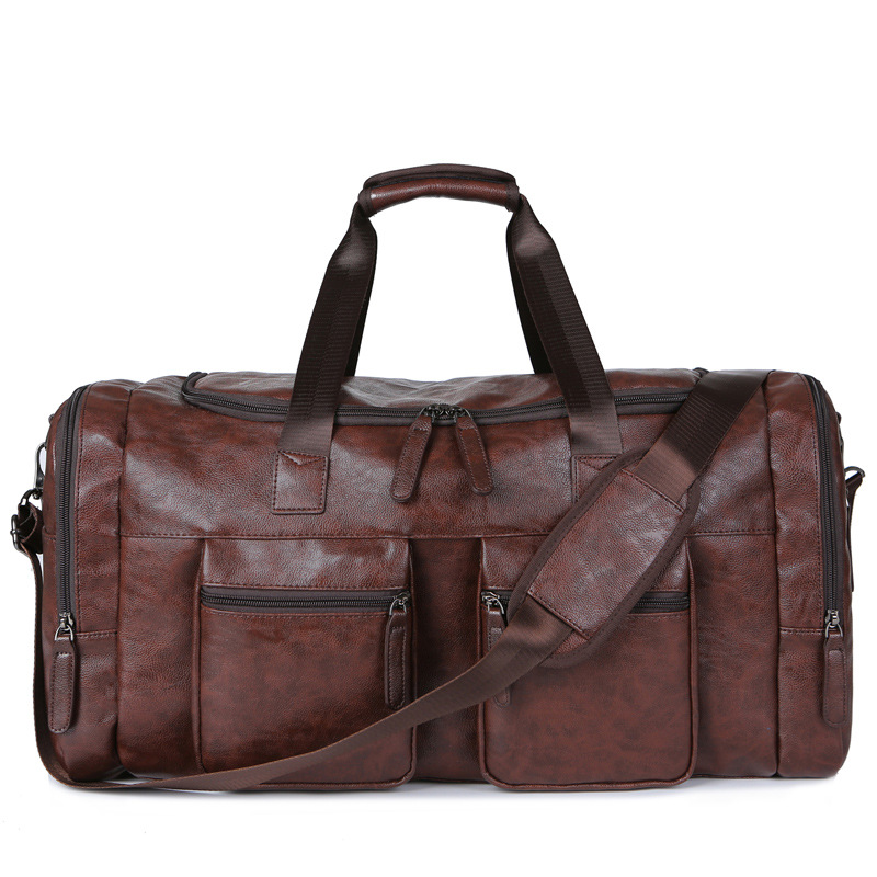 Pu leather super large capacity travel b...