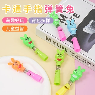 专业制造糖果玩具 小兔子手指玩偶 兔子弹簧公仔跨境电商玩具礼品