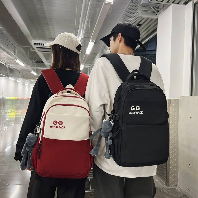 Capacious backpack for leisure for men and women, bag for traveling, Korean style