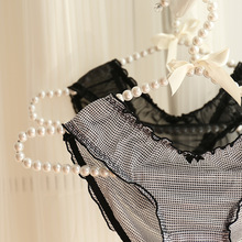 草莓B6透明网纱内裤性感蕾丝面包裤女士三角裤学生少女内裤