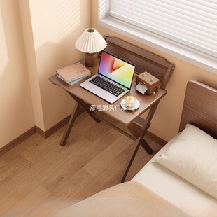 Computer Desk Solid Wood Table Small Apartment Folding Desk Home Folding Table Bedroom Small Apartment Bedside Desk Simple