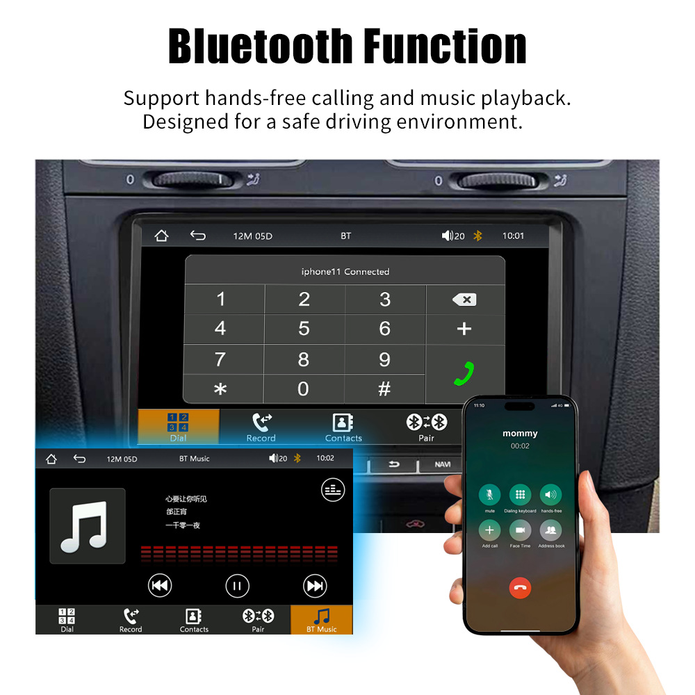 Exclusively for Cross-Border Sales, Volkswagen 9inch Linux Car Radio, Navigation Touch Screen, Multimedia Player