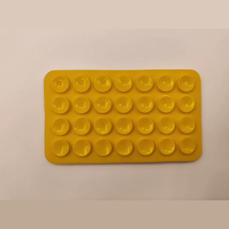 Silicone double-sided phone pad, square, 28-stud, sizes 32/40 mm, customizable colors