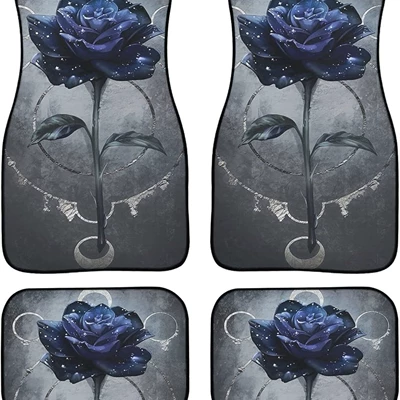 butterfly easy to clean, Avtomobil döşəmə paspasları - car-floor-mat-23-354548-68cm-two-pairs-total-four-pieces