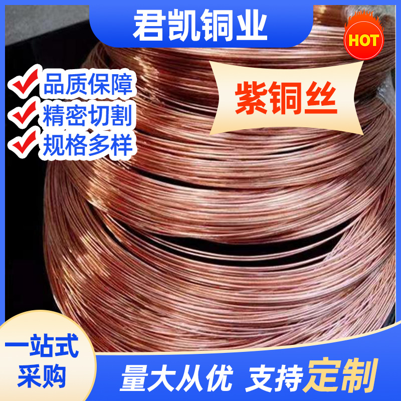 tp1紫铜丝紫铜线tp2紫铜软态红铜丝 轴装紫铜线超细C1100紫铜丝