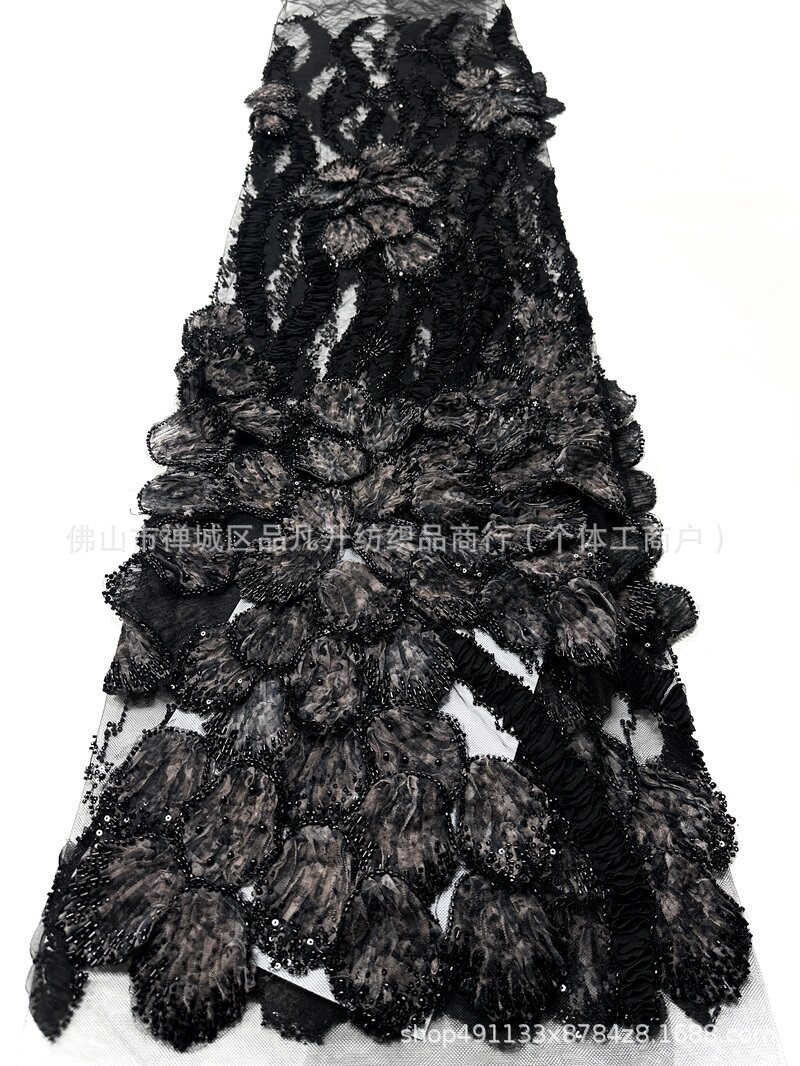 industria pesada tridimensional con cuentas bordadas Gaoding hermosa cena de fiesta mitzvah vestido de moda tela