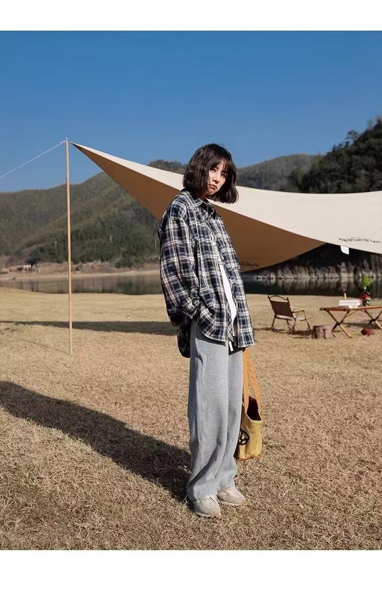 Plaid INS New Standard Trendy Long Sleeve Elegant Youth Popular Men's Harajuku Fashion Spring Autumn Shirt Daily_viptrois.com