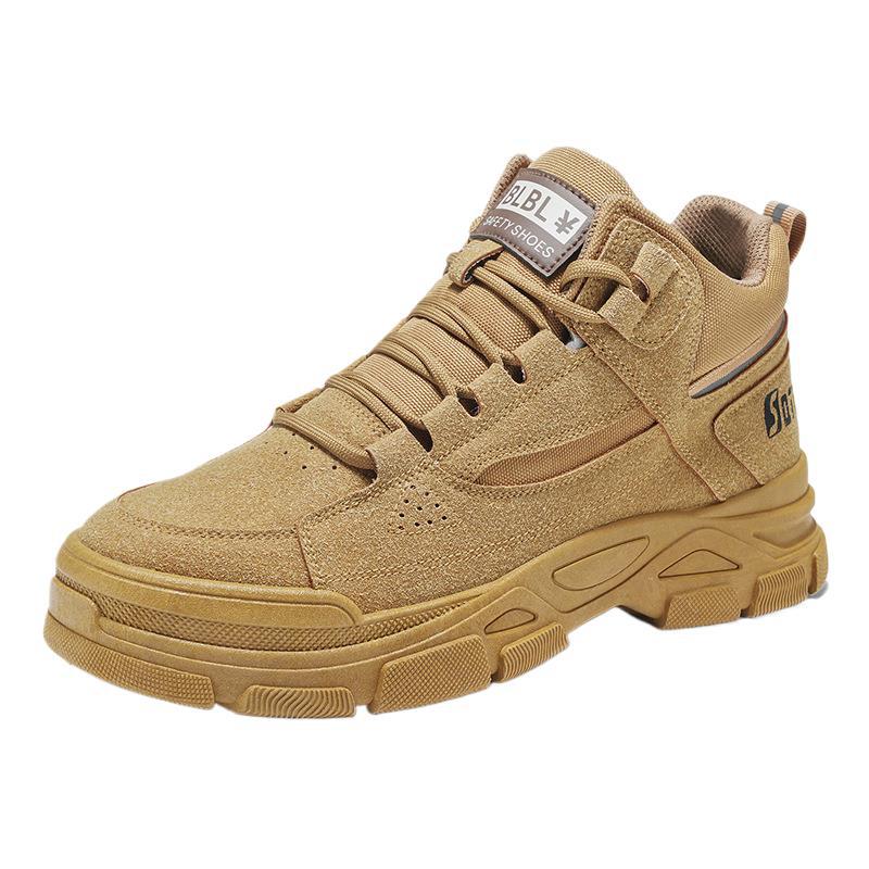 Primavera de zapatos de hombre nuevos zapatos transpirables de alto impacto Martin para hombre anti-deslizante anti-desgaste zapatos de trabajo al aire libre zapatos de trabajo para hombre image 5