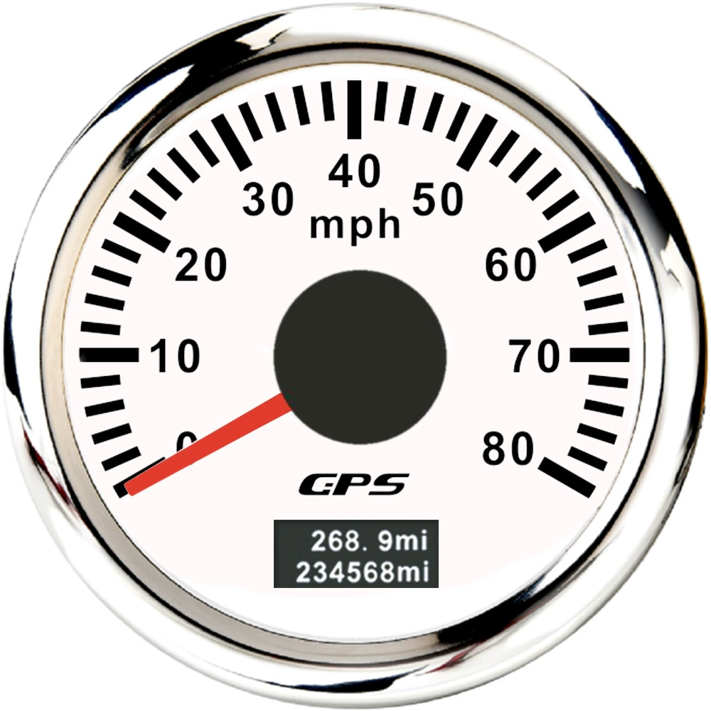 52мм указатель GPS спид терминал Mileter Mileter Mileter 0-30/60/80/120/200MPH Цветная подсветка часы