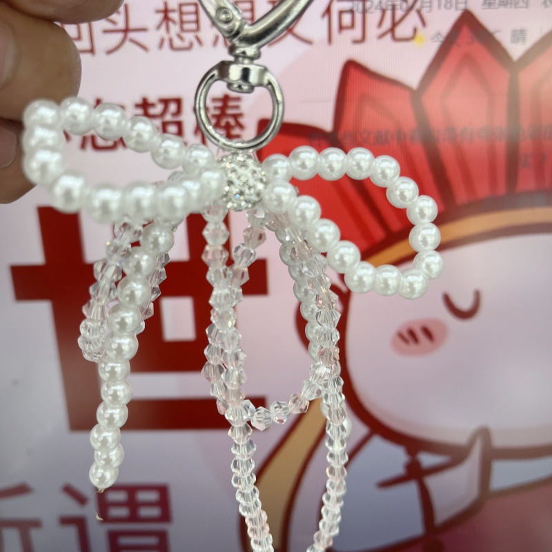 韩国网红爆款珍珠蝴蝶结龙虾扣鞋扣 时尚小香风挂件鞋配件配饰女