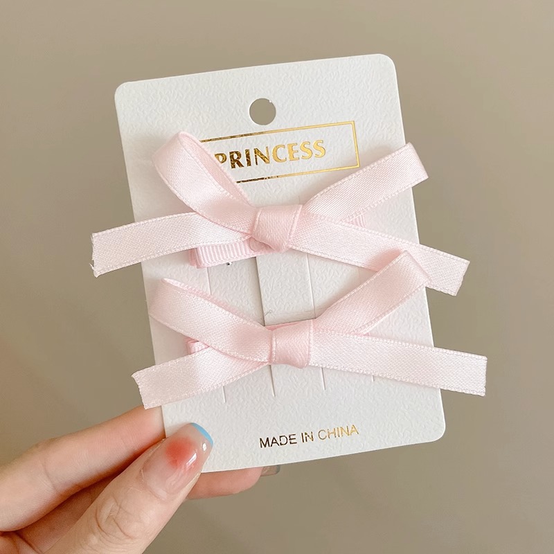 Horquilla de cinta de lazo para el cabello trenzado femenino clip para el cabello clip para el cabello 2025 nuevo clip de una sola palabra flequillo clip para el cabello roto tocado