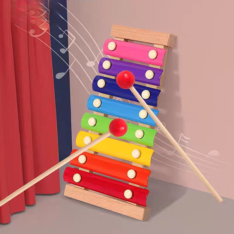 八音は琴をたたいて子供の益智はおもちゃをたたいて早教楽器の赤ちゃんは小木琴のおもちゃの音楽をたたいて啓蒙します。|undefined