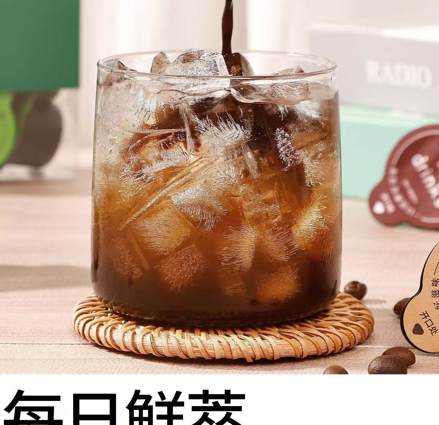Super Concentrated Cold Brew Coffee Liquid Capsules Americano Style Arabica Instant Black Coffee 15ml x 10 Cups in use