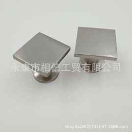 现代简约方形黑色金色单孔锌合金拉手抽屉橱柜衣柜小把手家具配件