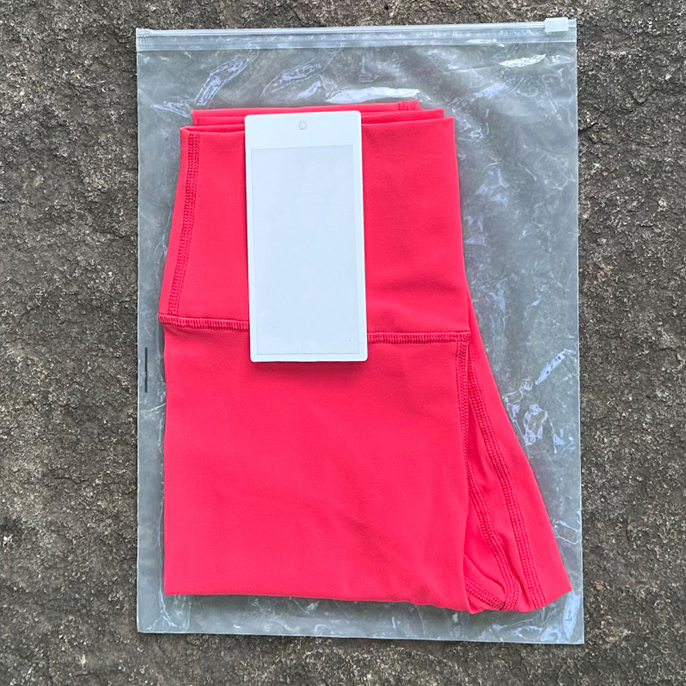 LULU ヨガパンツ 両面起毛 スリムフィット ヌード ハイウエスト スポーツパンツ 高弾性 桃尻 吸湿通気性 9点パンツ