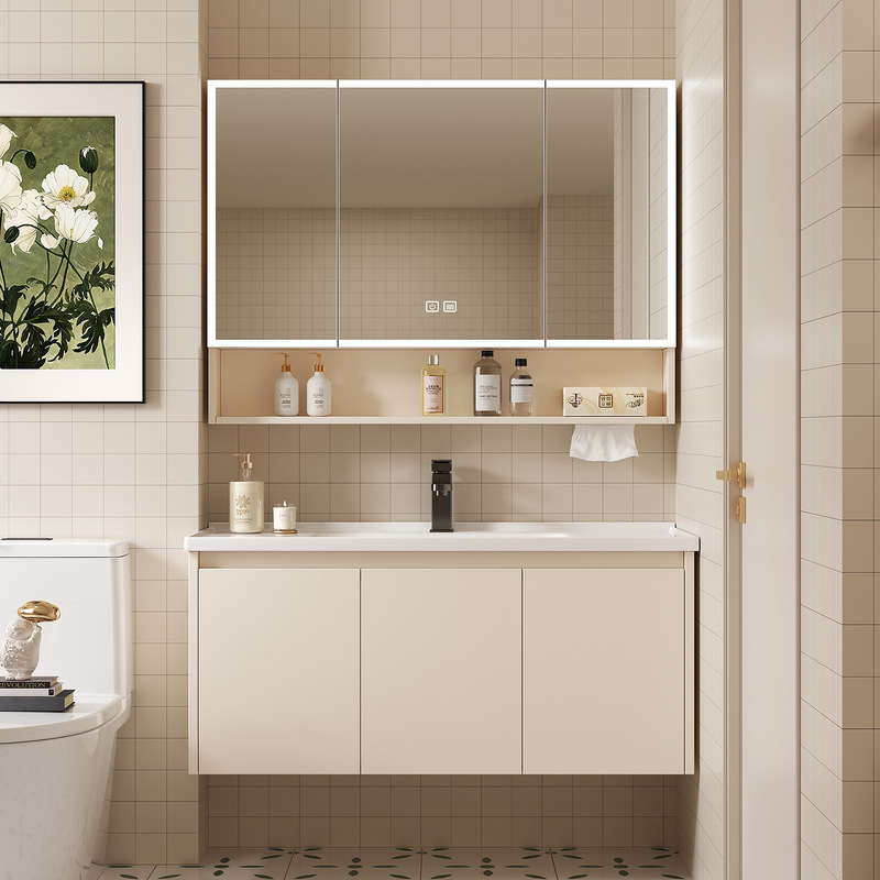 Space Aluminum Bathroom Smart Storage Mirror Cabinet, Wall-Mounted, with Makeup Rack and Tissue Hole, Household Mirror, Makeup Mirror Space Aluminum Bathroom Smart Storage Mirror Cabinet, Wall-Mounted, with Makeup Rack and Tissue Hole, Household Mirror, Makeup Mirror