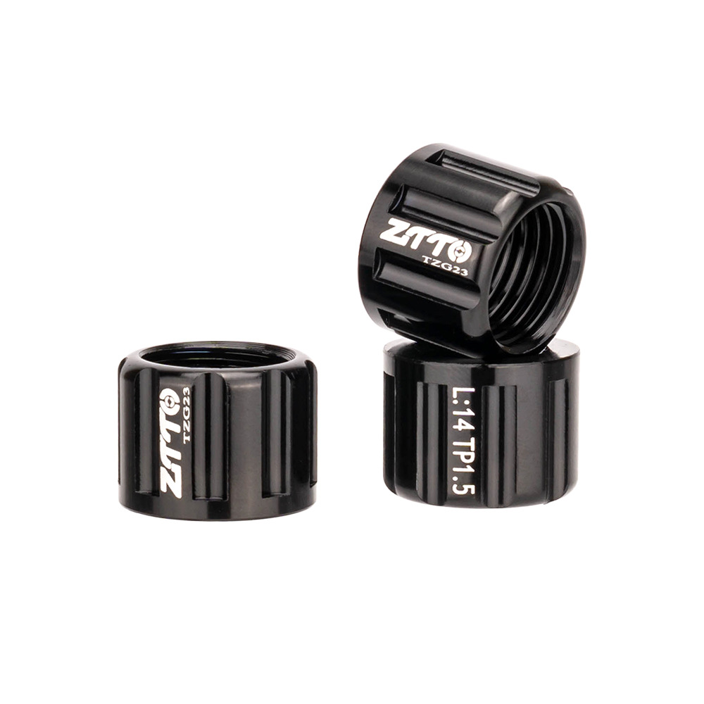 ZTTO Bicicleta Bicicleta Axle Tuerca M12 M15 Tapa del eje del barril para 1.0/1.5/1.75 eje del barril de paso
