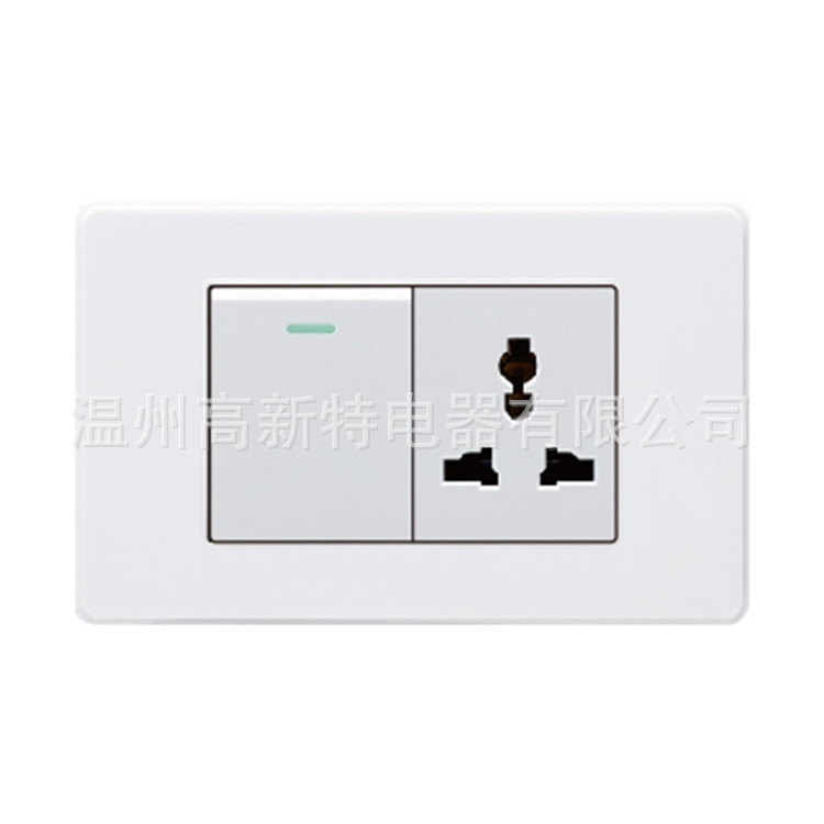 外贸开关118系列 120系列-VC 一开单控&多功能三孔插座 泰国插座