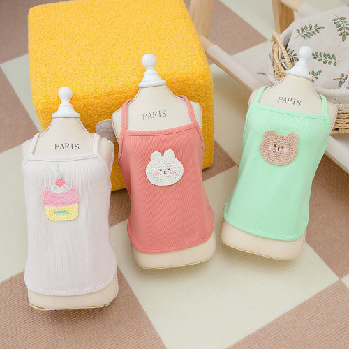 Pet Clothes Bichon Pomeranian Small Dog New Cat Vest Dog Summer Thin Cake Bear Sling