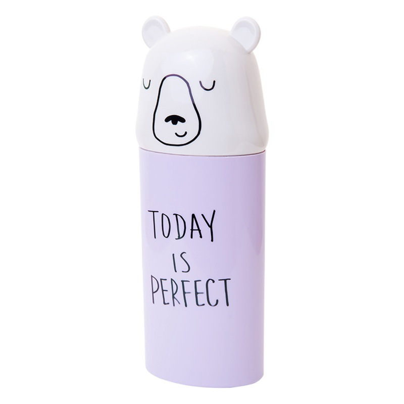 Taza de cepillo de dientes de viaje caja de cepillo de dientes creativo lindo enjuague bucal Taza de moda portátil con caja de cepillo de dientes caja de lavado