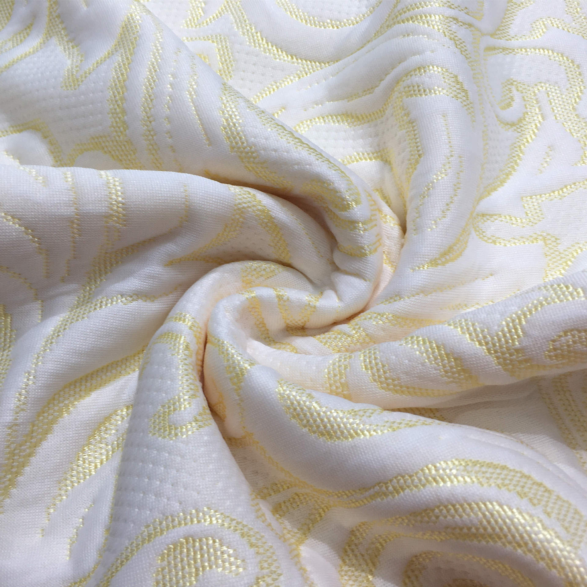 240 gramos de tela de colchón amarillo precio spot tejido Jacquard tela de colchón