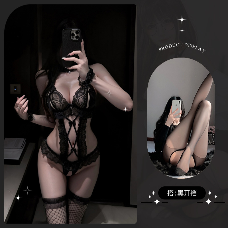 9087 블랙 + 블랙 오픈 양말